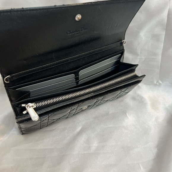 Dior Patent Cannage Lady Dior Long Wallet - Picture 3 of 14